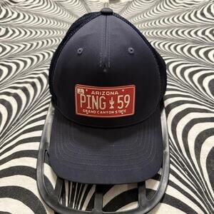 Ping Arizona 59 Grand Canyon State 110 Flex Fit Tech‎ Black Golf Hat Cap OSFM